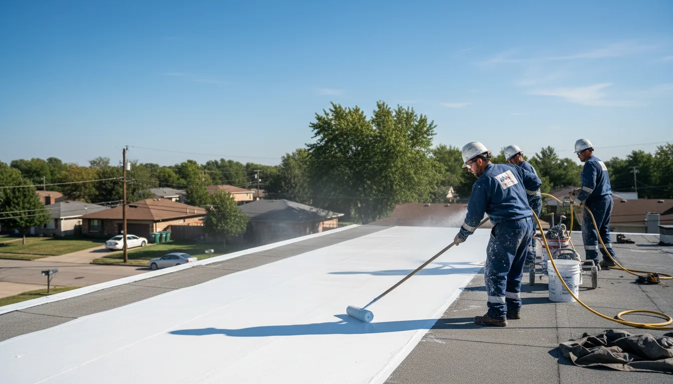 Commercial roof coating in Coventry, VT near me